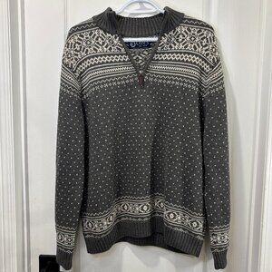 Vintage Chaps Quarter Zip 100% Cotton Sweater